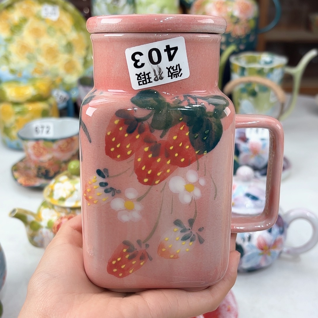 景德镇手绘高温釉下彩陶瓷茶具