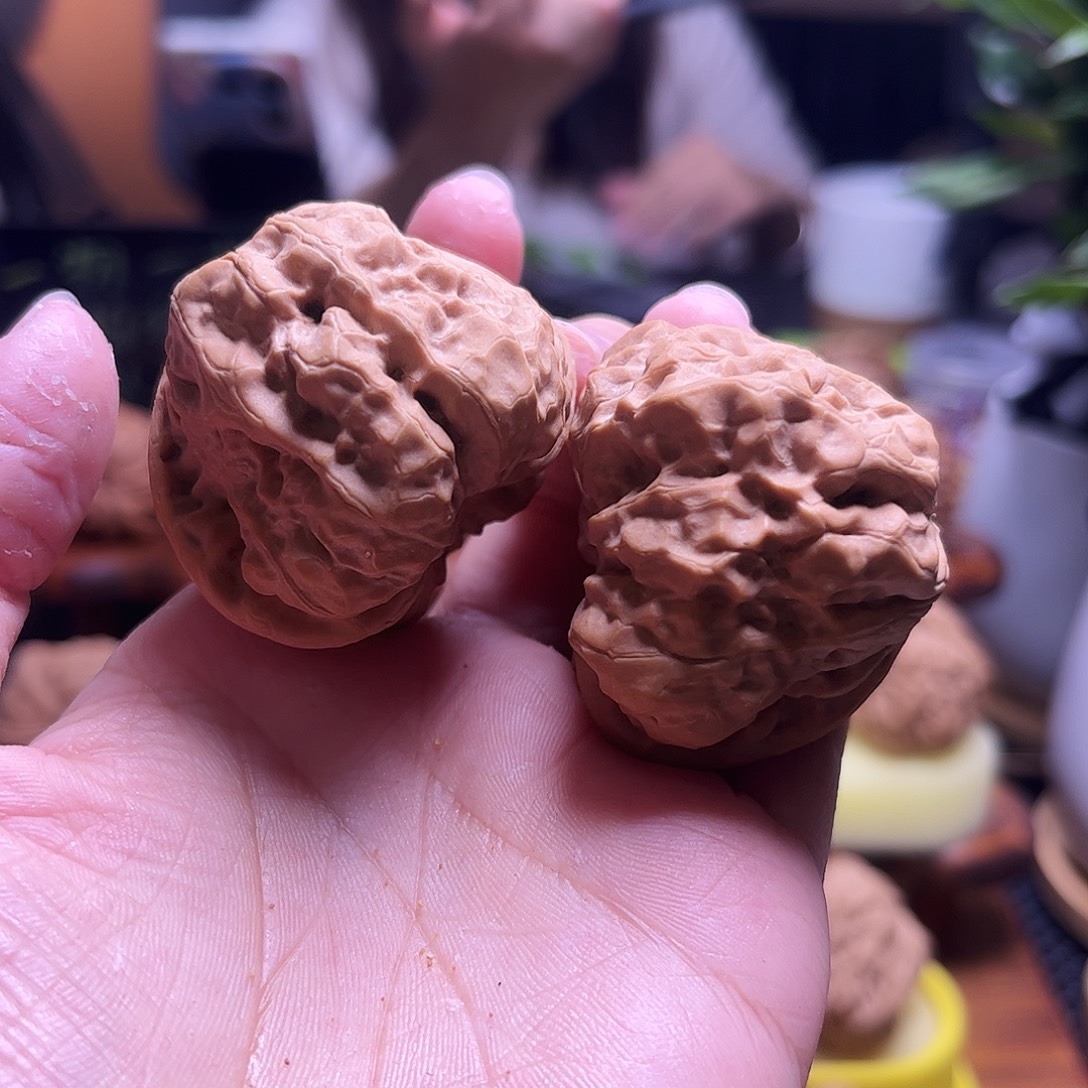 然***文玩核桃把件43尺白茬蛤蟆27