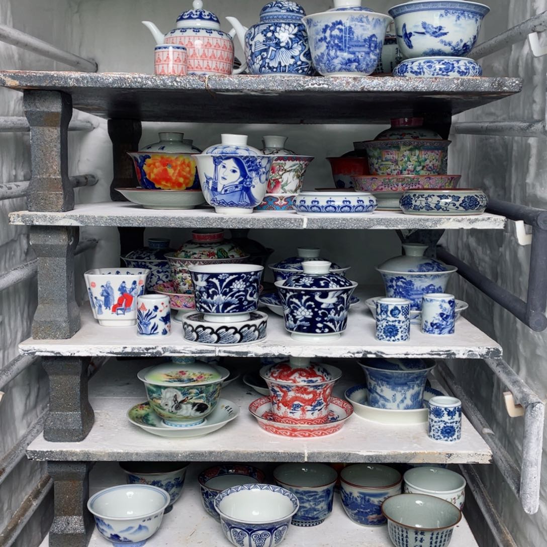 V****常景德镇陶瓷闪购一鹭连科四件套