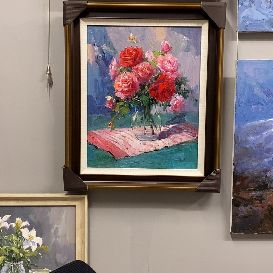 油画带外框画芯尺寸40x50cm