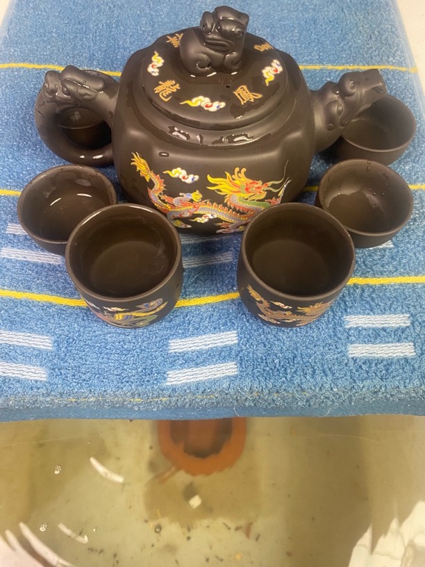 四方龙尊一壶六杯变色凤鸣套装