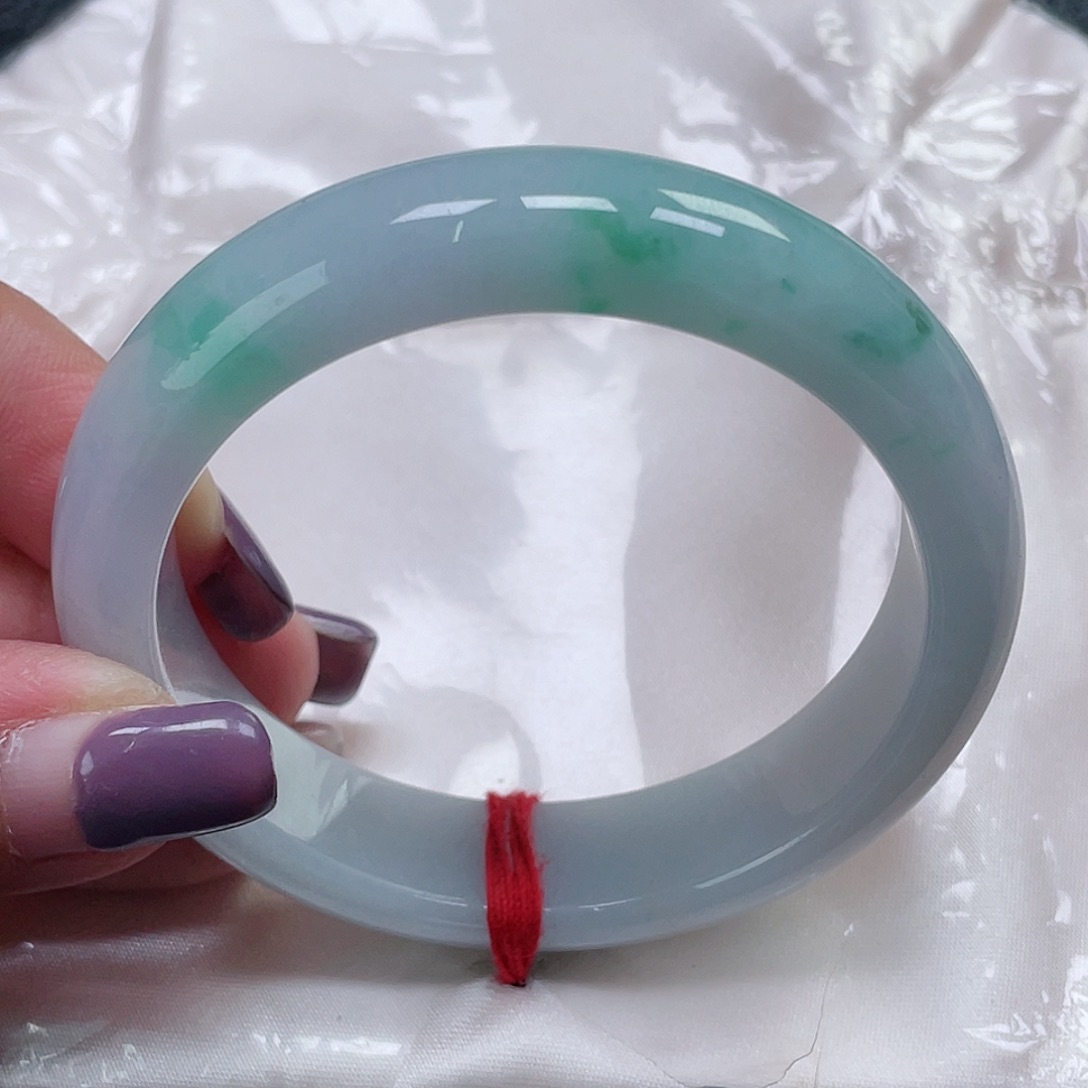 未镶嵌手镯翡翠莹*缅甸翡翠53+