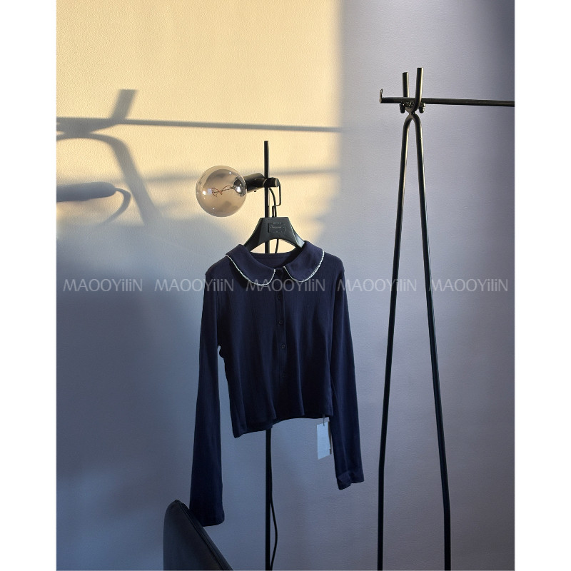 88825【 高薪就业 】宝兰色长袖T恤上衣