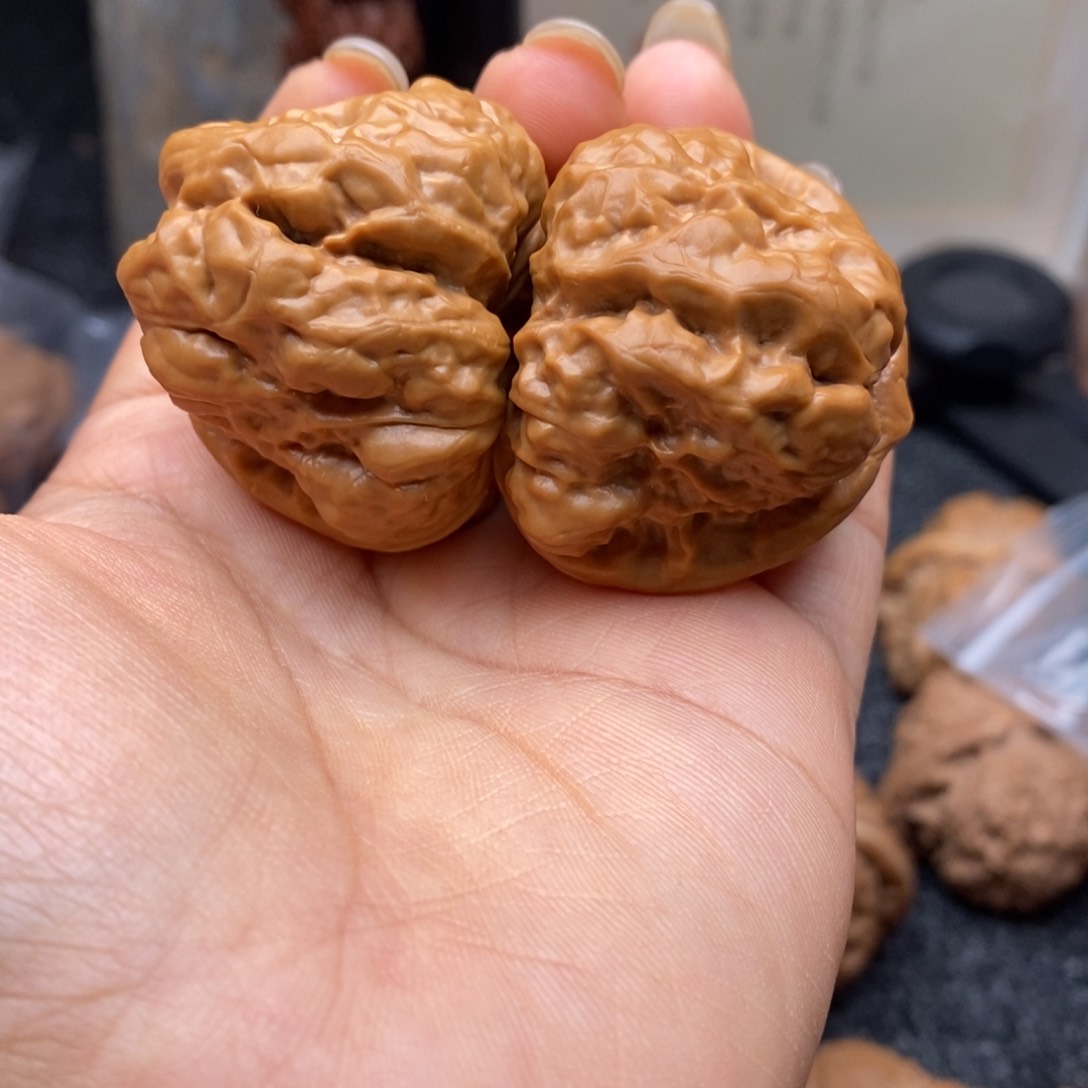 文玩核桃把件40蛤蟆头