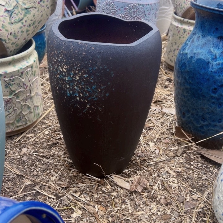 紫砂花盆高度31口20