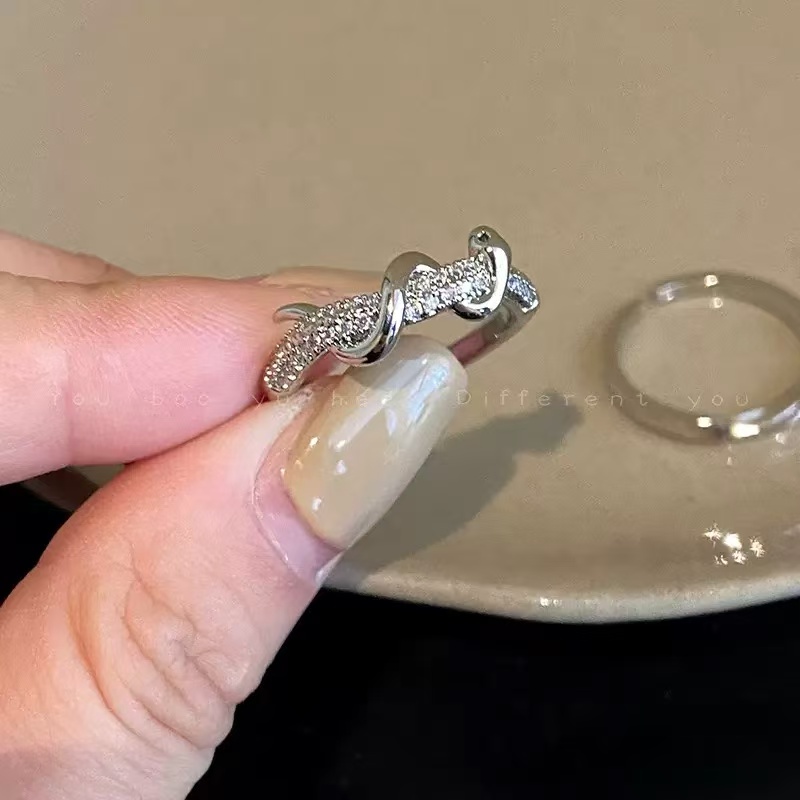 铜合金戒指 665-灵蛇缠绕开口气质戒指时尚