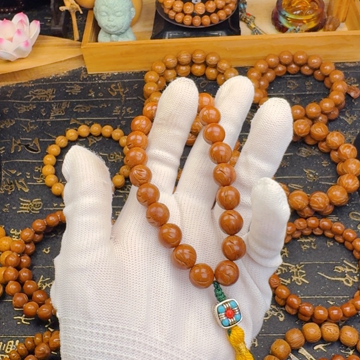 慧***空手串桃核10尺寸龙纹