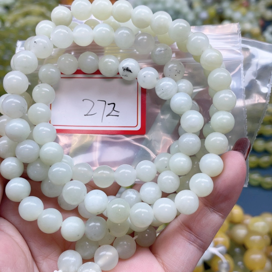 未镶嵌蛇纹石玉手串