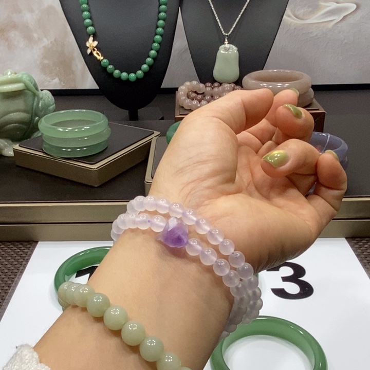 东陵石未镶嵌手链