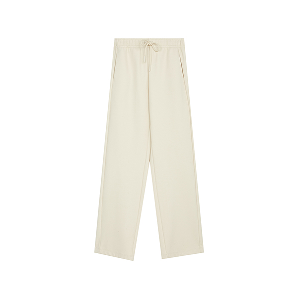 圣迪奥百搭抽绳宽松简约休闲时尚不规则设计高腰西装裤S233Z0834