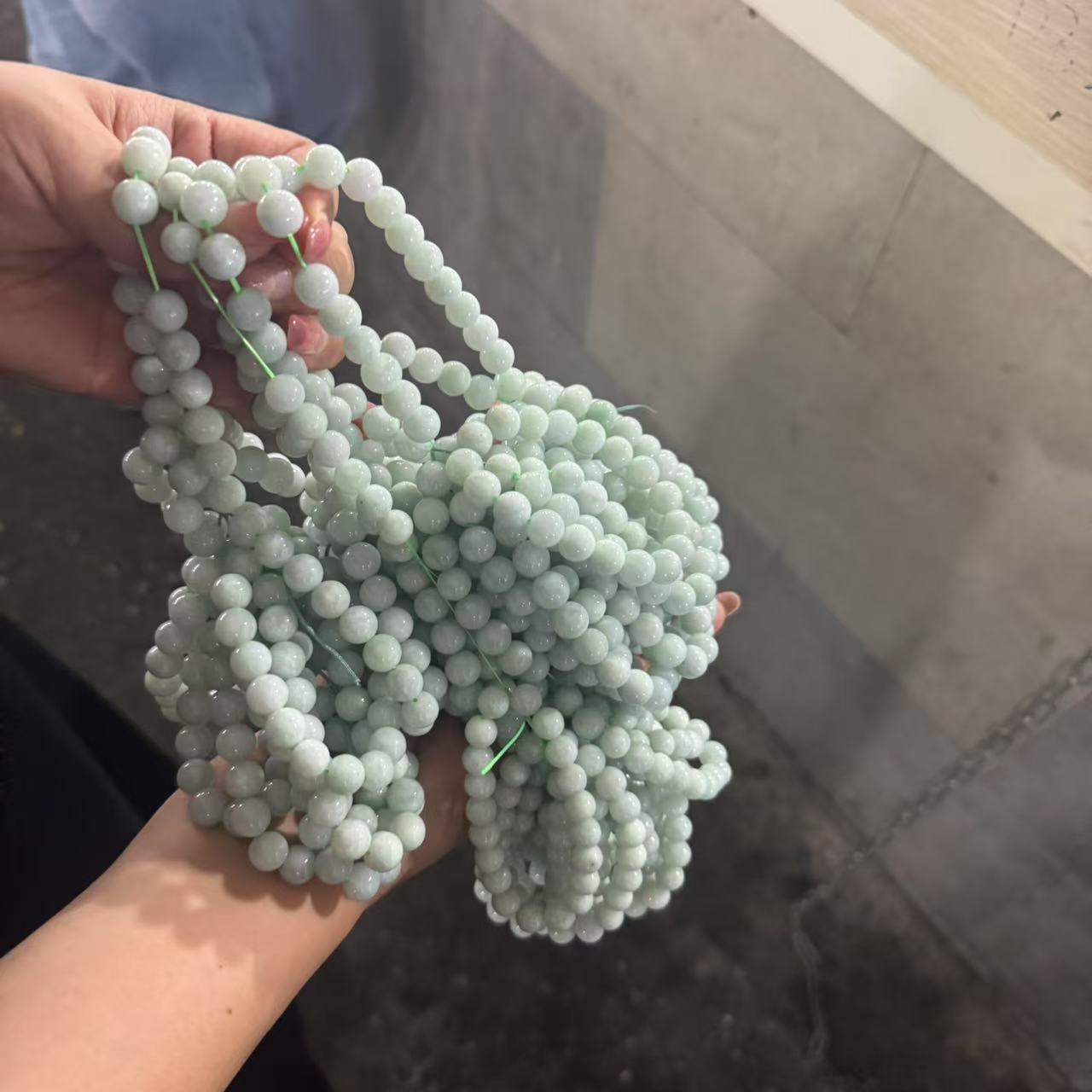 天然A货翡翠手串-卡10mm-多样性发一