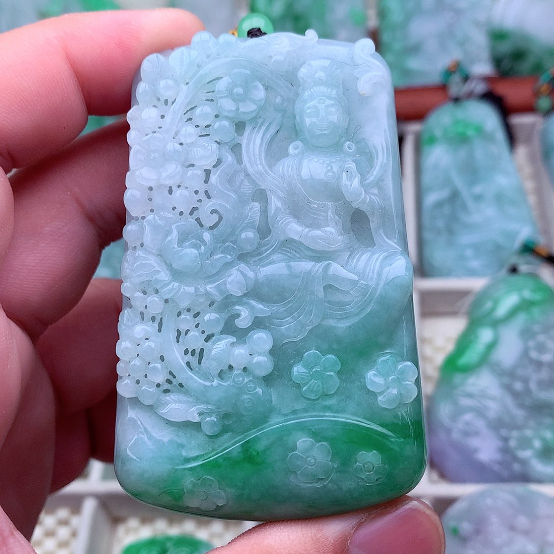 翡翠未镶嵌吊坠(不含链)