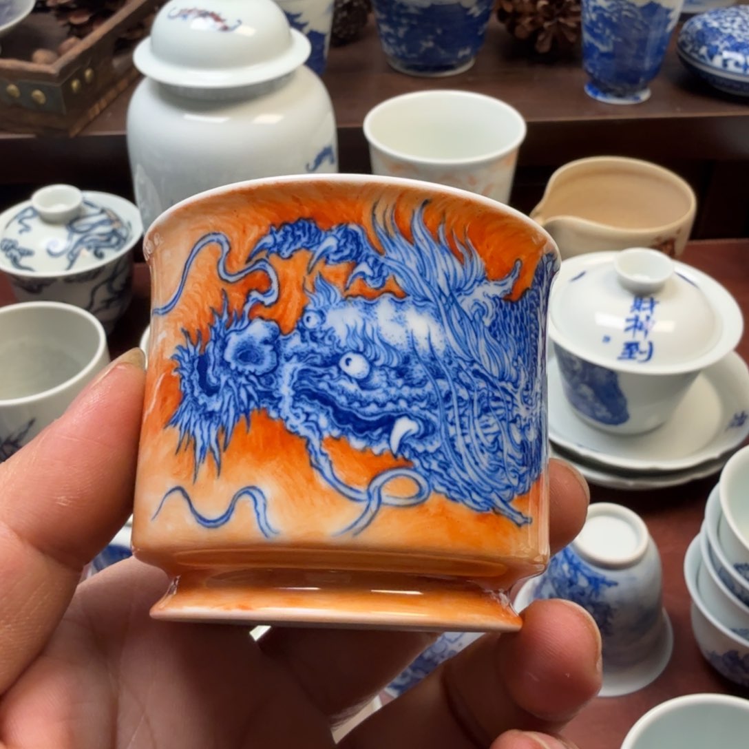 现代景德镇全手工全手绘茶器02