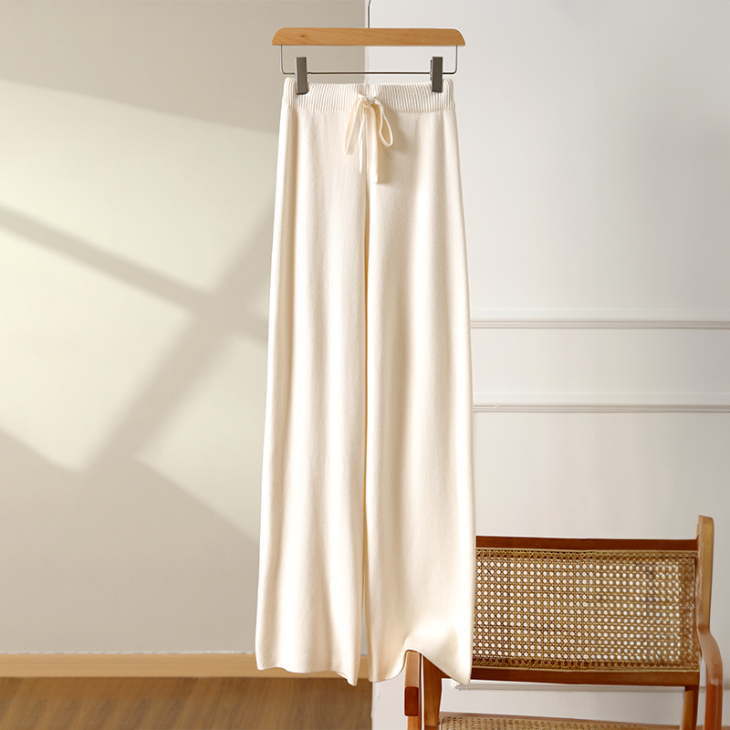 “纯羊毛”超级软糯羊毛阔腿裤垂感 不挑人 显瘦百搭保暖长裤直筒Y