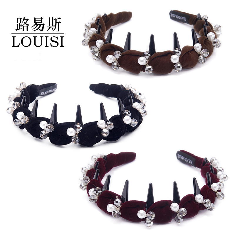 路易斯【暮色绒光】轻奢高级感秋冬新款高颅顶发箍MY1323