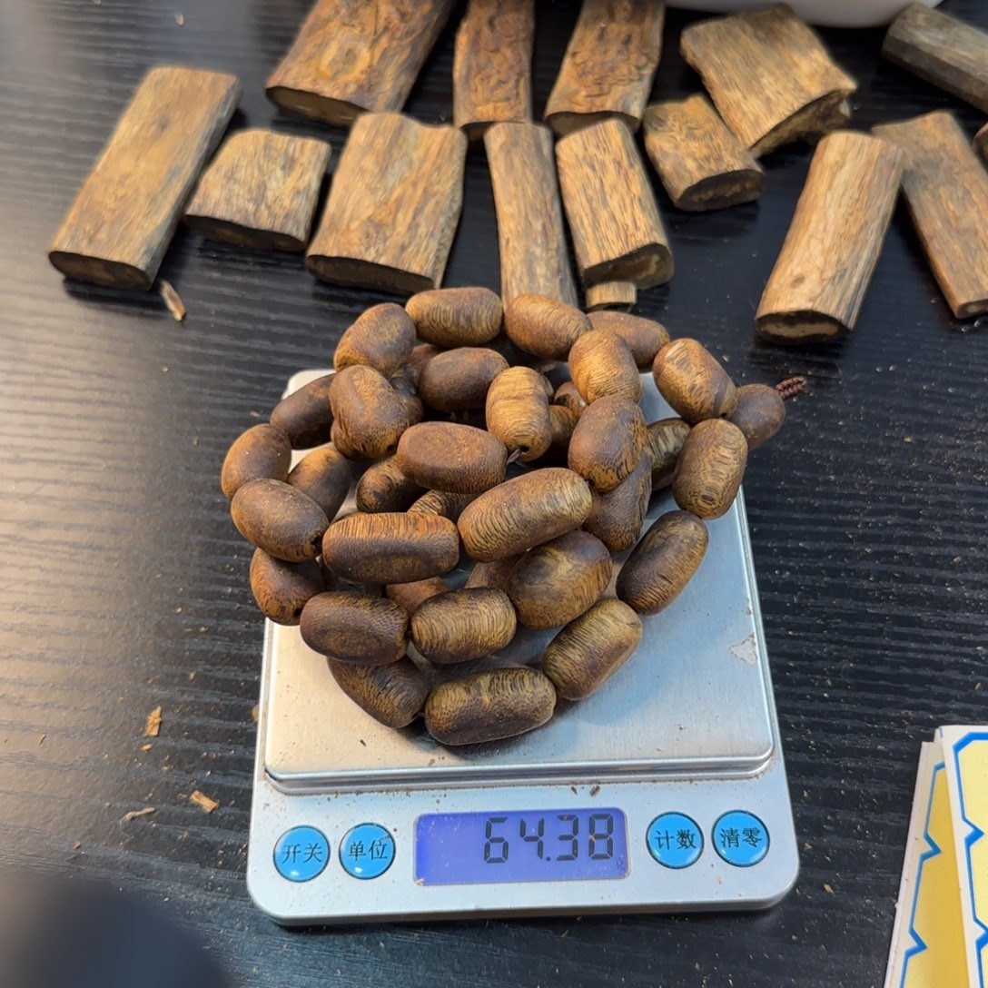 线香奇楠瘤疤手串64克克