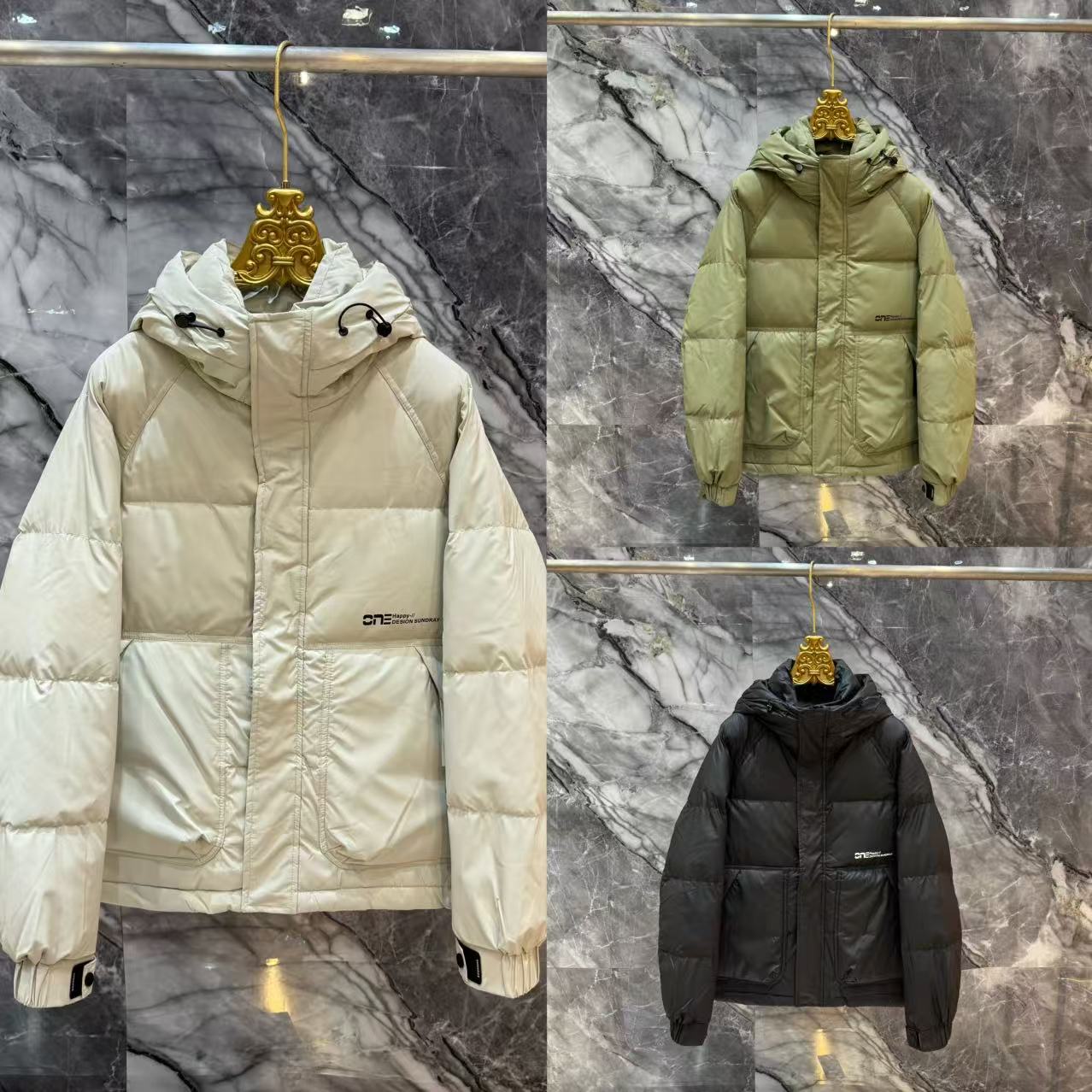 【F】冬季新款时尚加厚保暖防寒服外套8013【无水洗唛】