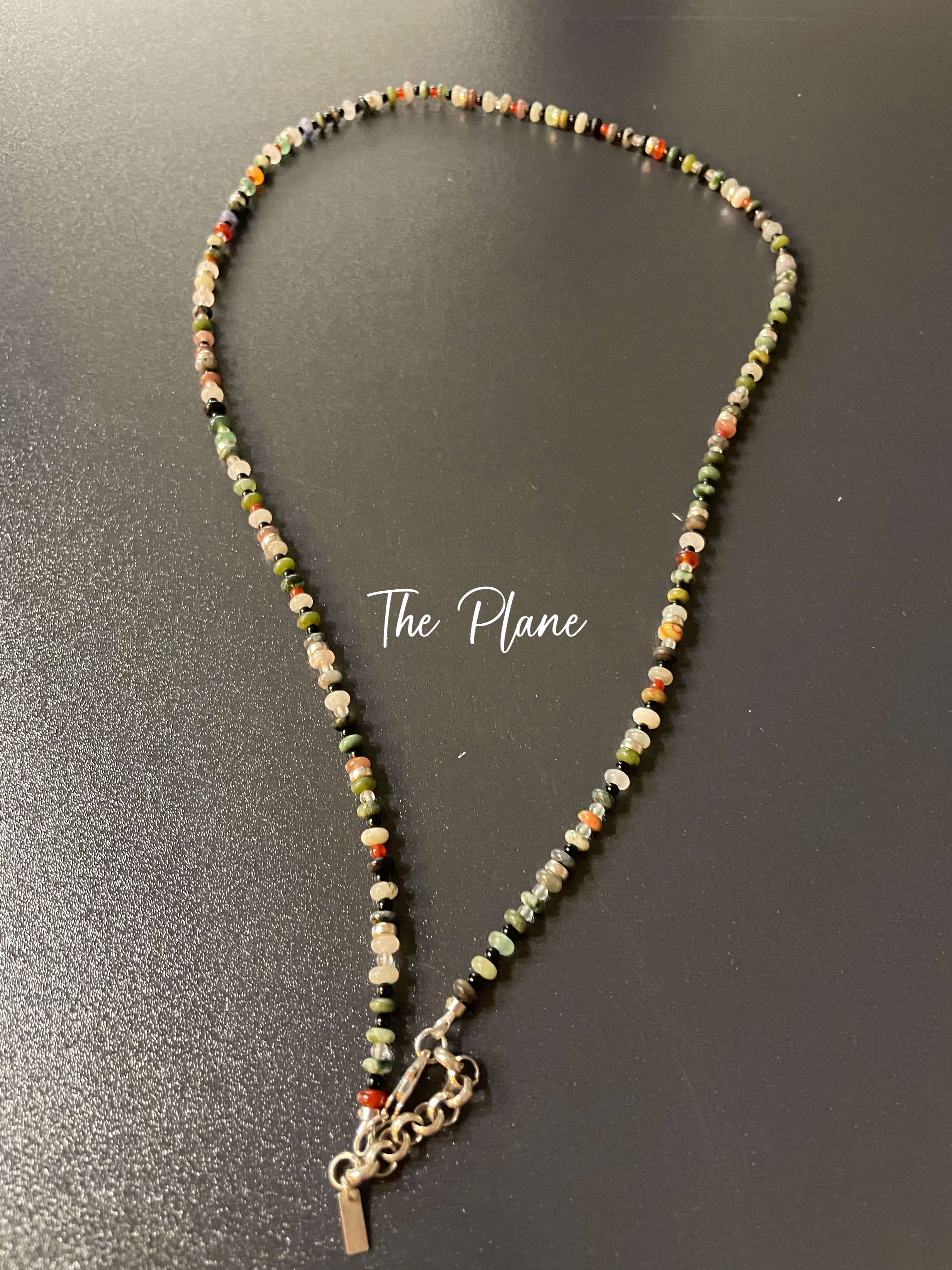 非金属仿水晶项链 The Plane 天然石手工串珠老钱风搭配首饰