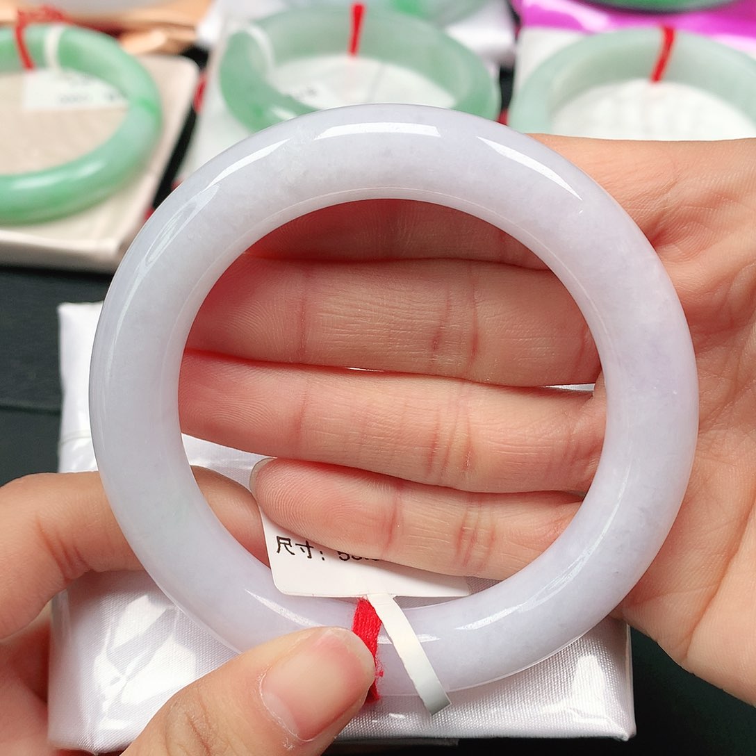 翡翠手镯（圆镯）未镶嵌天然翡翠手镯55