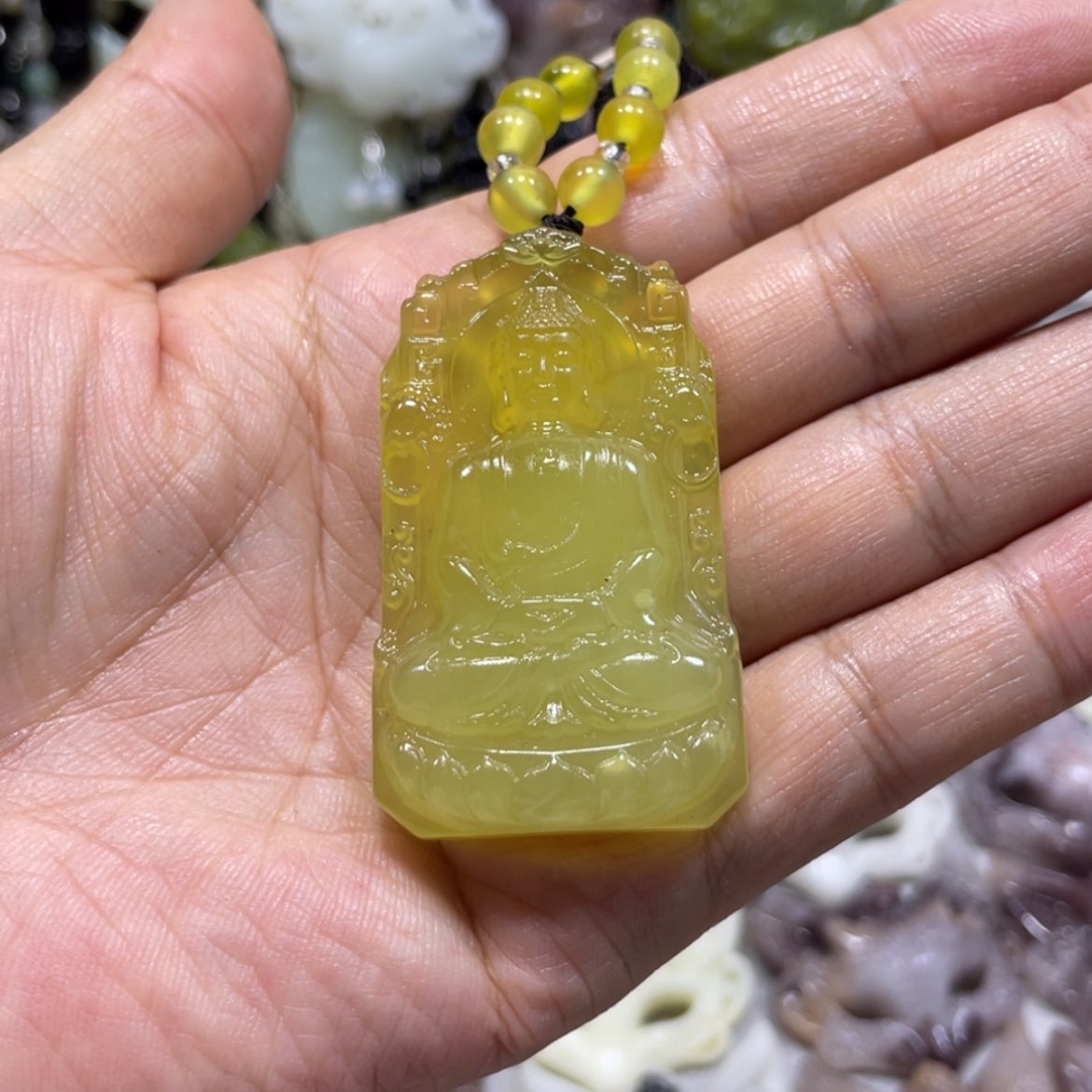 【闪购商品】岫玉颈饰未镶嵌76吊坠