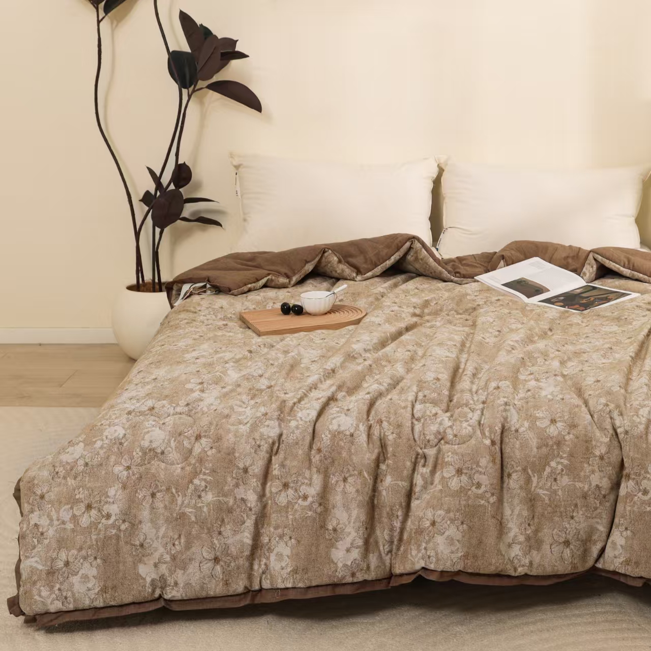 被套【蜜雪儿】2X2.3米 高端轻奢亲肤棉麻双人被罩被套