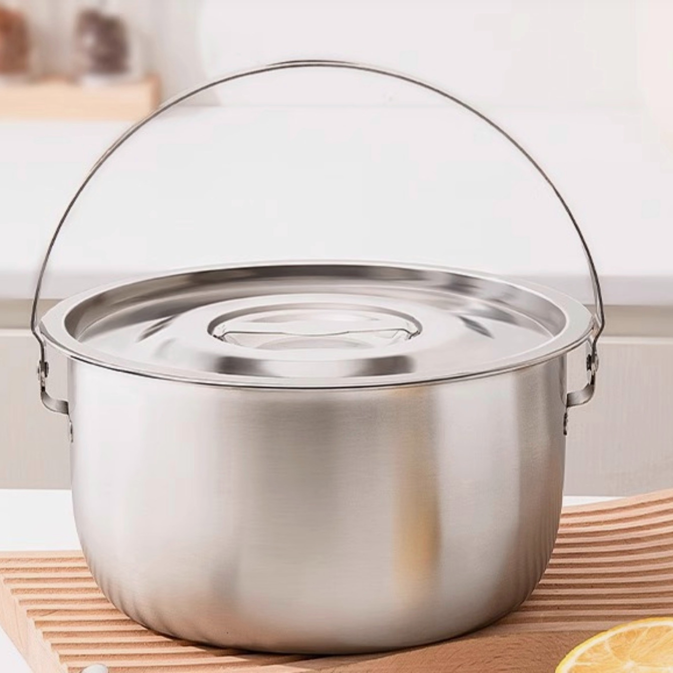 猪油罐家用可放冰箱食品级油罐304不锈钢厨房特厚猪油盆带盖家用