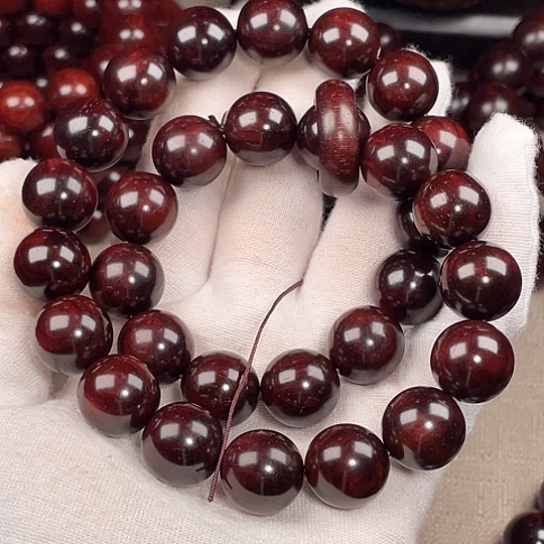 檀香紫檀（小叶紫檀）手串/手链张***8拆2个单圈