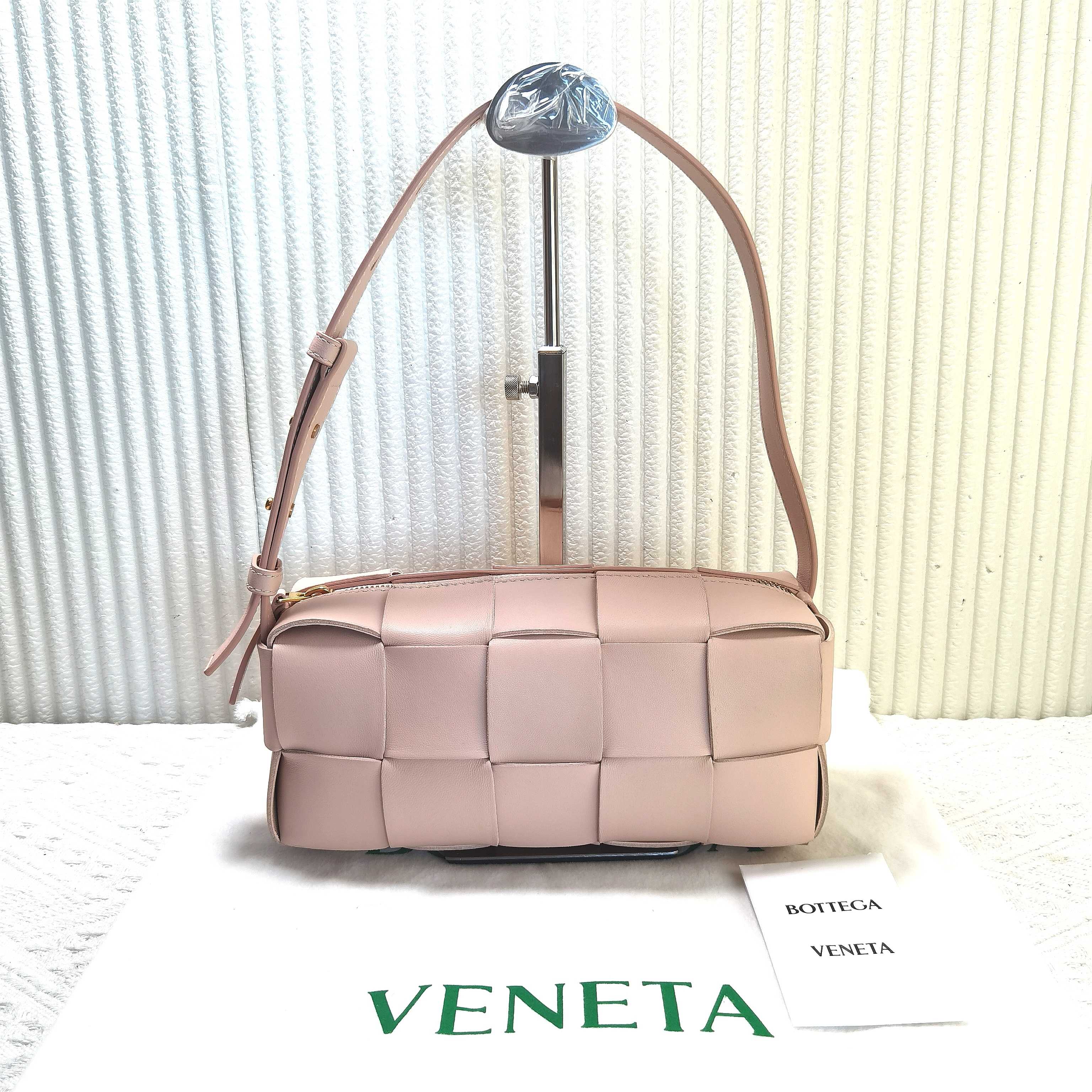 95新 BOTTEGA VENETA/葆蝶家 Bv葆蝶家Brick Casstte手提包腋下包