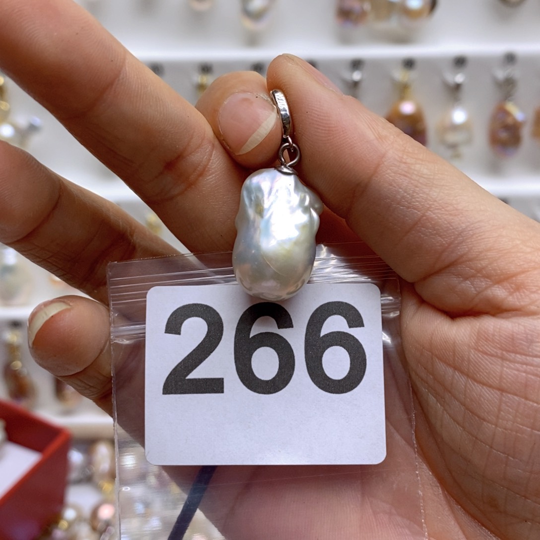 淡水珍珠颈饰银S925镶嵌266