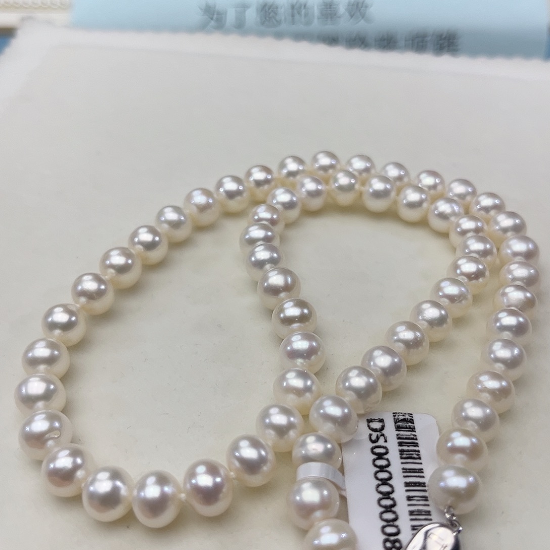 颈饰淡水珍珠银S925镶嵌