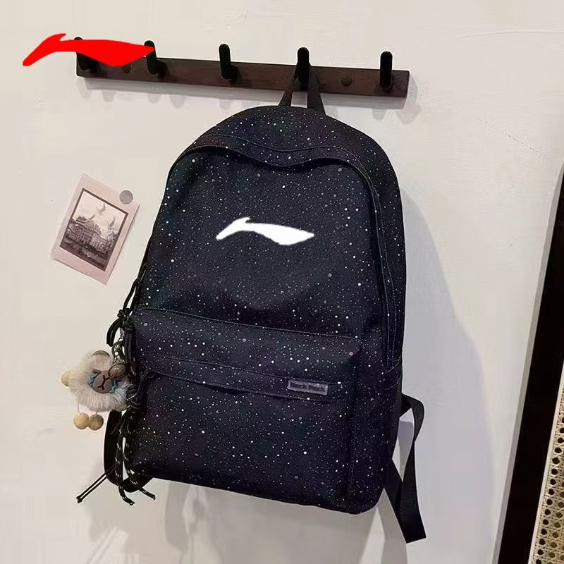 李宁赤兔双肩包简约满天星大容量背包初高中潮牌学生书包男女运动