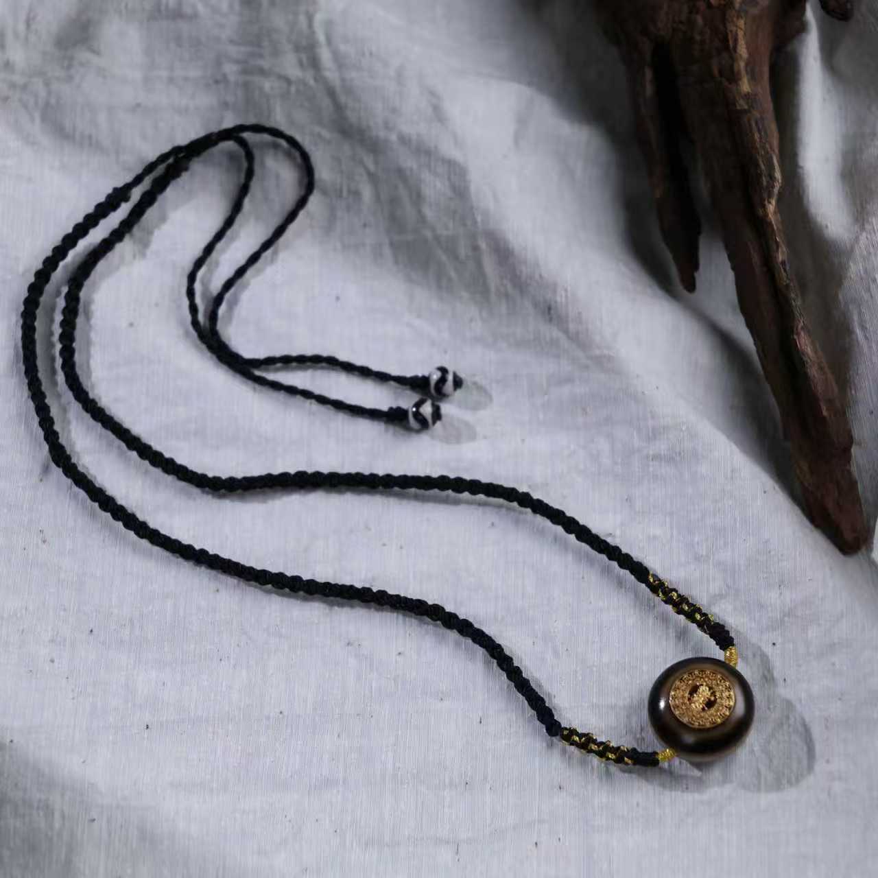 【思嘉】穿搭系列 ·18K太歲总管板眼天珠吊坠 |多样性发一 AC0184