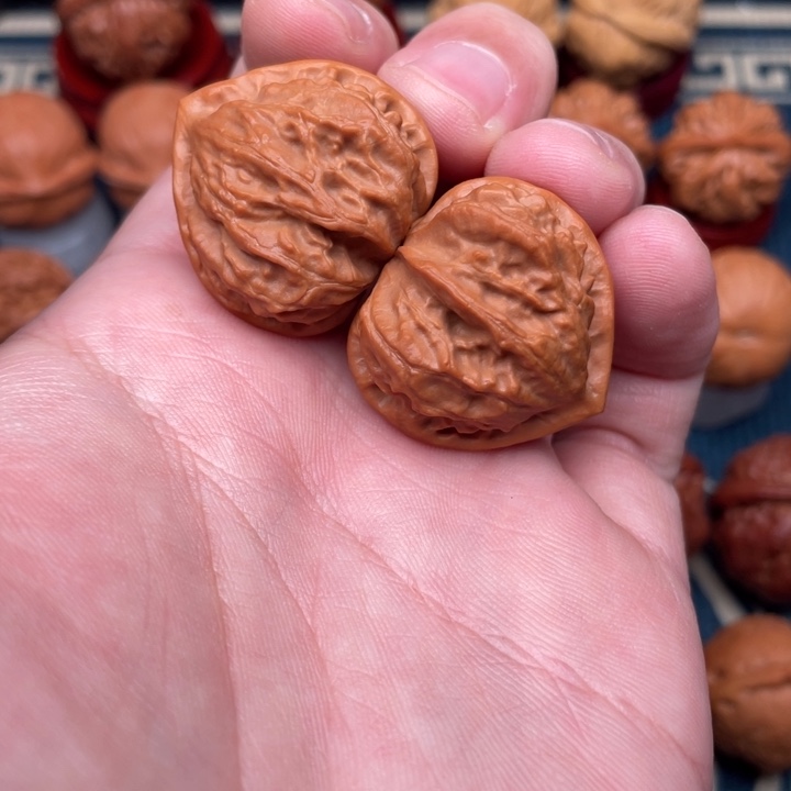 把件文玩核桃红桃A