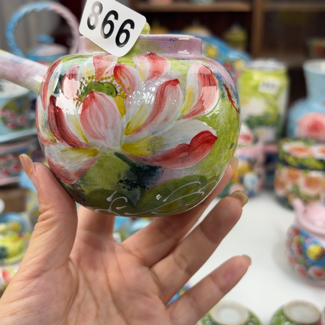 景德镇手绘高温釉下彩陶瓷茶具