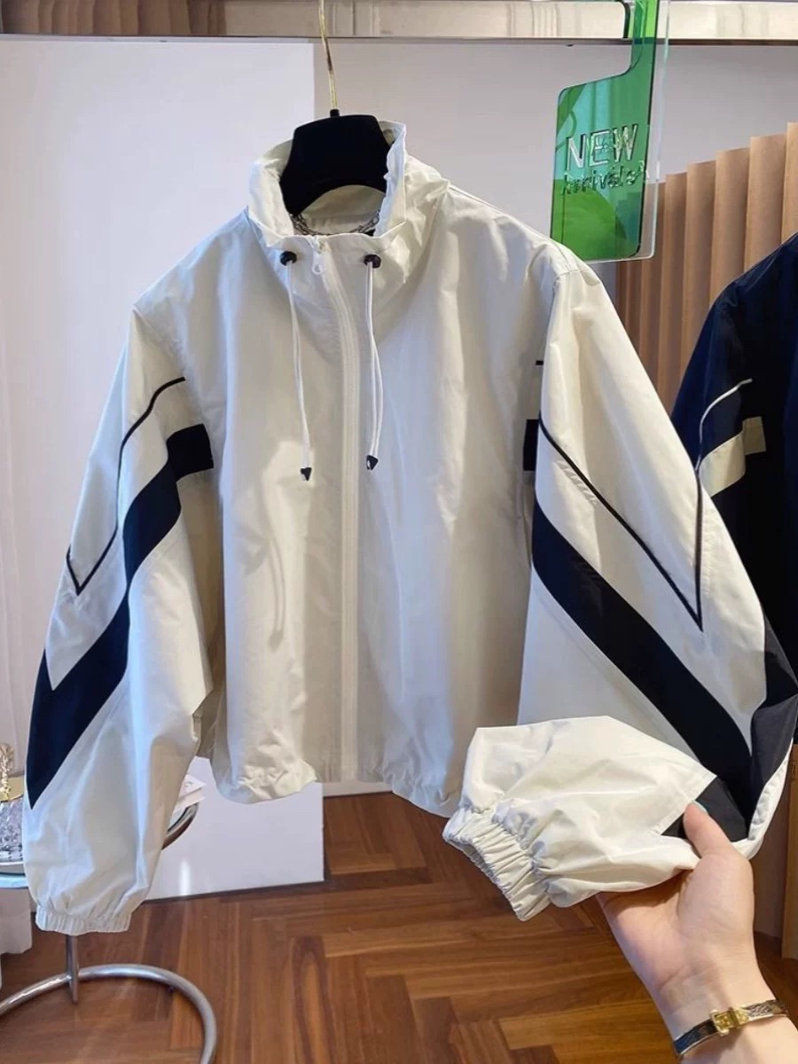 【非图片款】女士春秋装新款宽松休闲立领冲锋衣外套