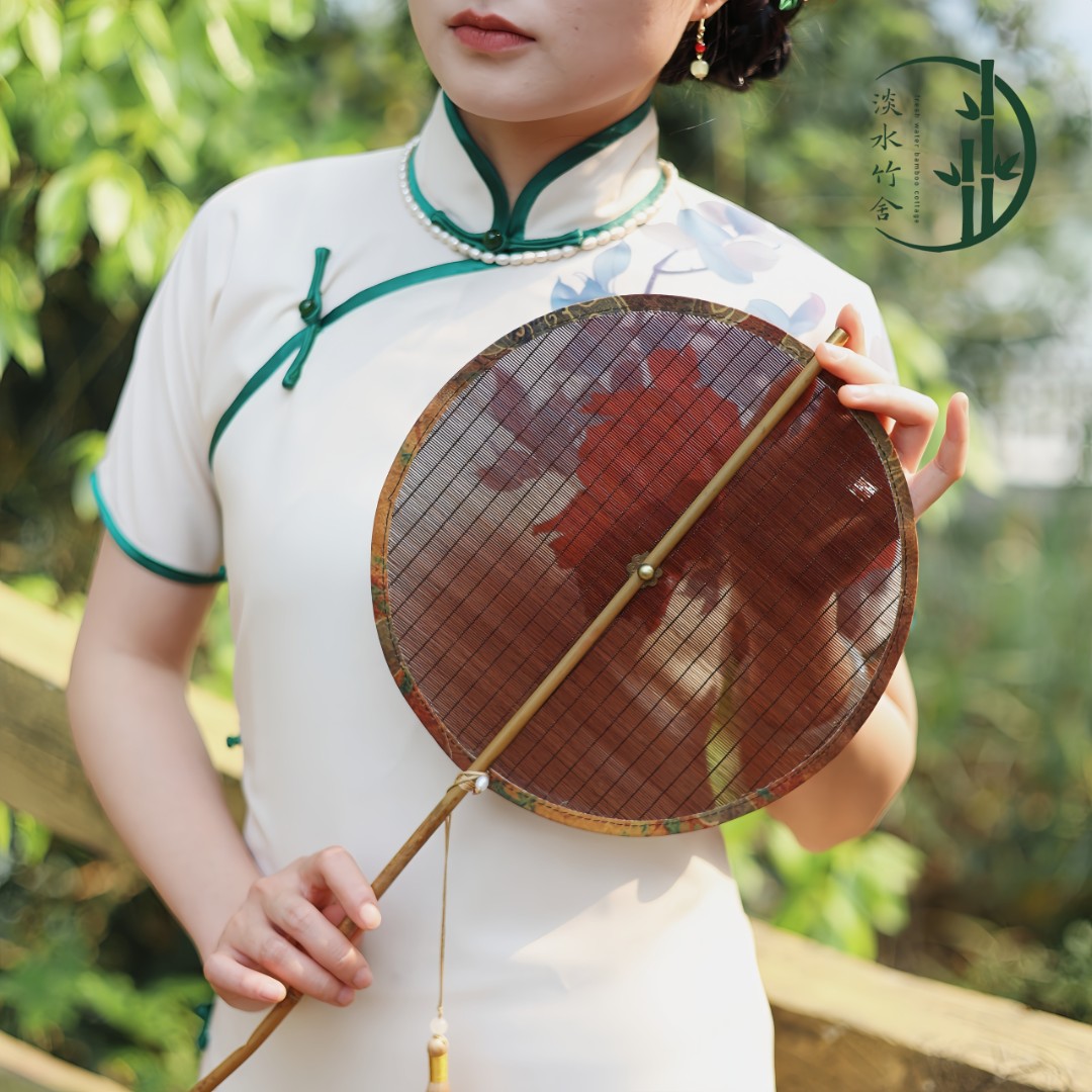 「香凝」扇子竹编高质量生活用品茶具周边夏凉扇芭蕉扇竹编扇子圆竹