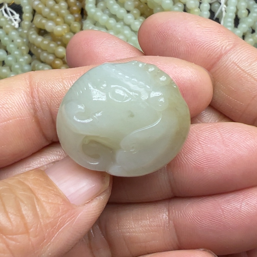 和田玉（糖玉）未镶嵌吊坠(不含链)