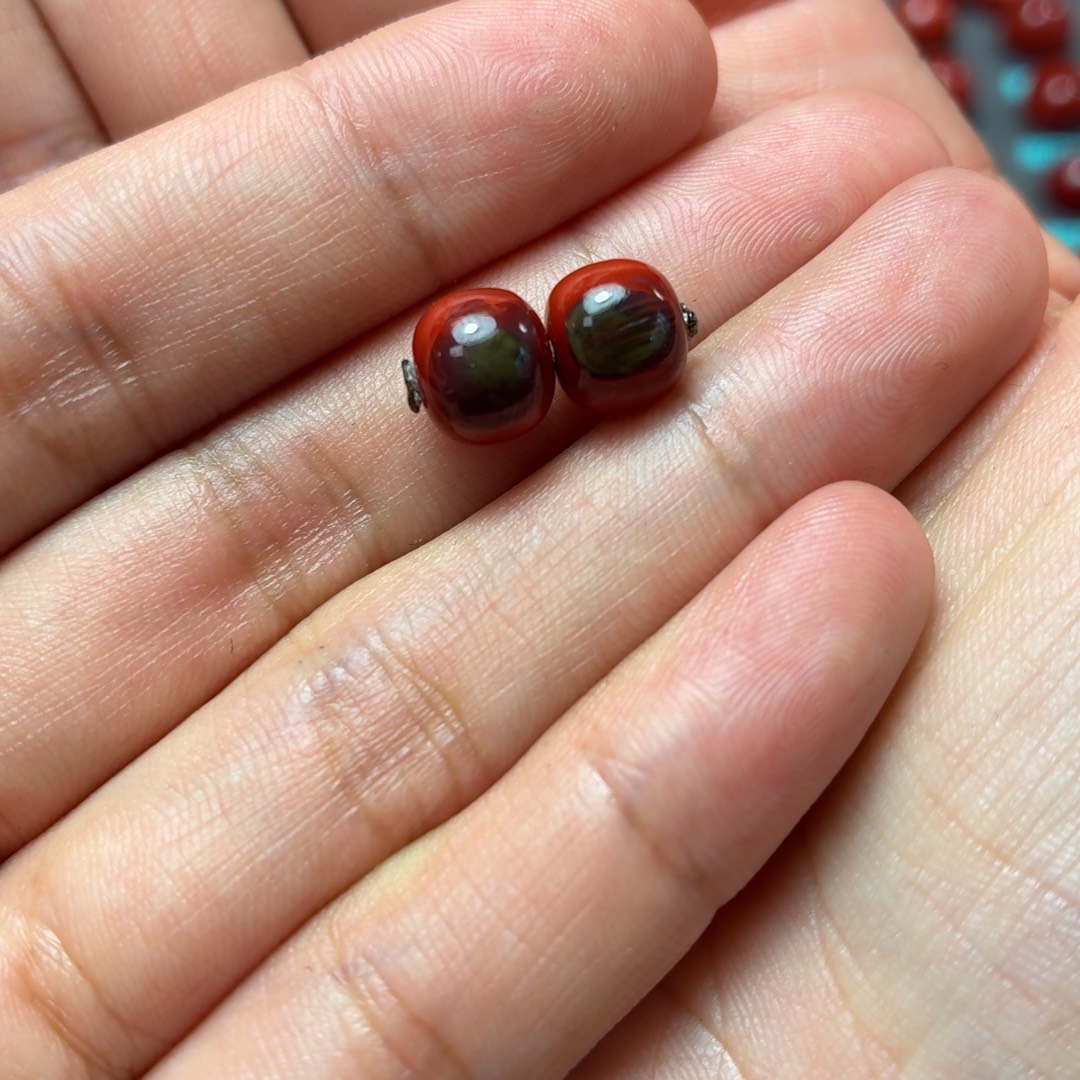 蒸***车南红玛瑙未镶嵌珠宝奇石8.3×7.3