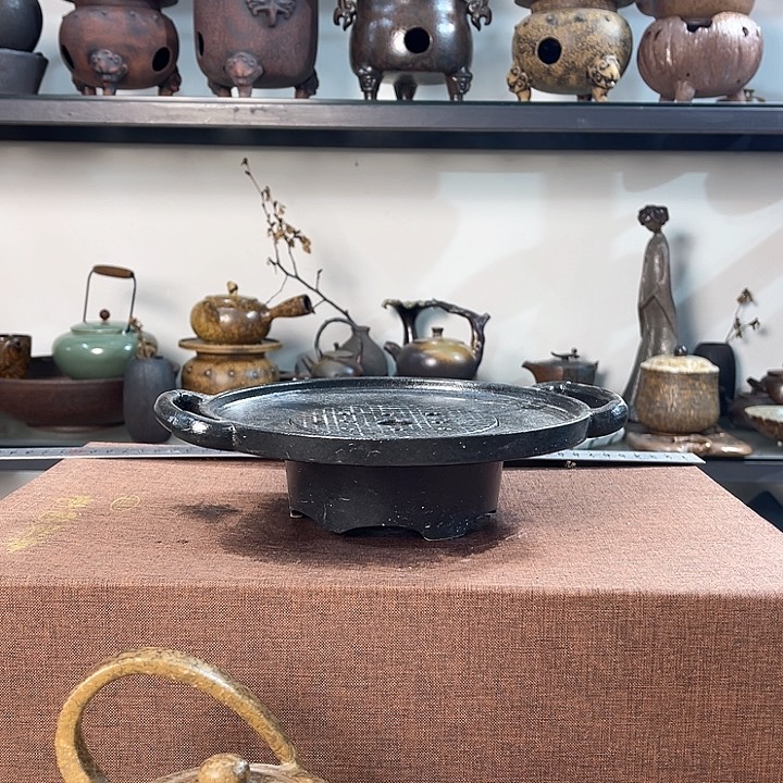 紫泥茶壶紫砂粗陶茶盘