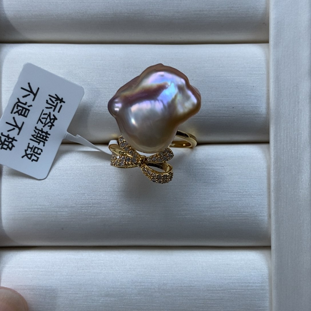 淡水珍珠戒指合金福利138