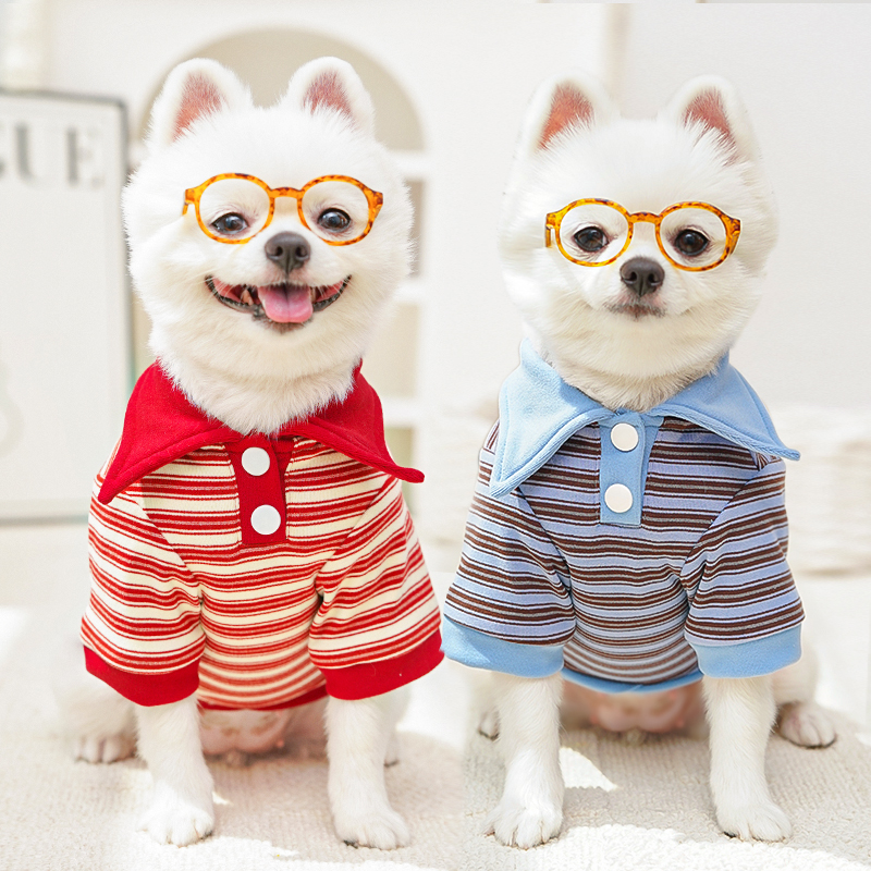 秋冬新品polo杉宠物小中大型犬狗狗猫咪衣服柯基泰迪春秋装打底衫