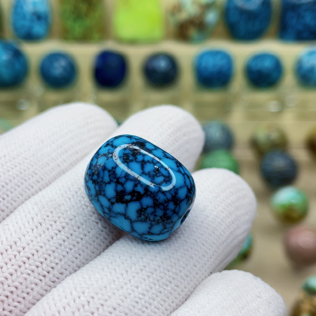 银S925镶嵌绿松石颈饰