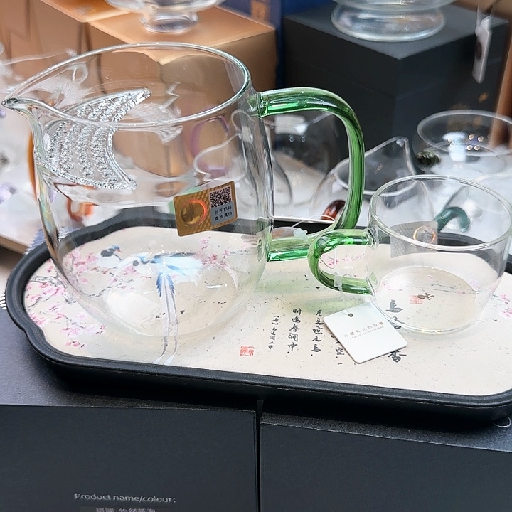 禾器湖绿色澄然月牙款加小杯