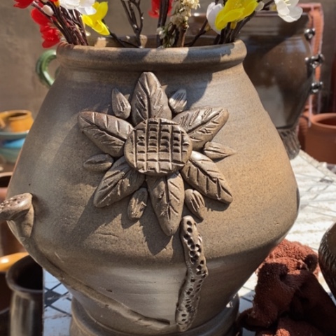 【闪购商品】紫砂花盆高约26口约13手工