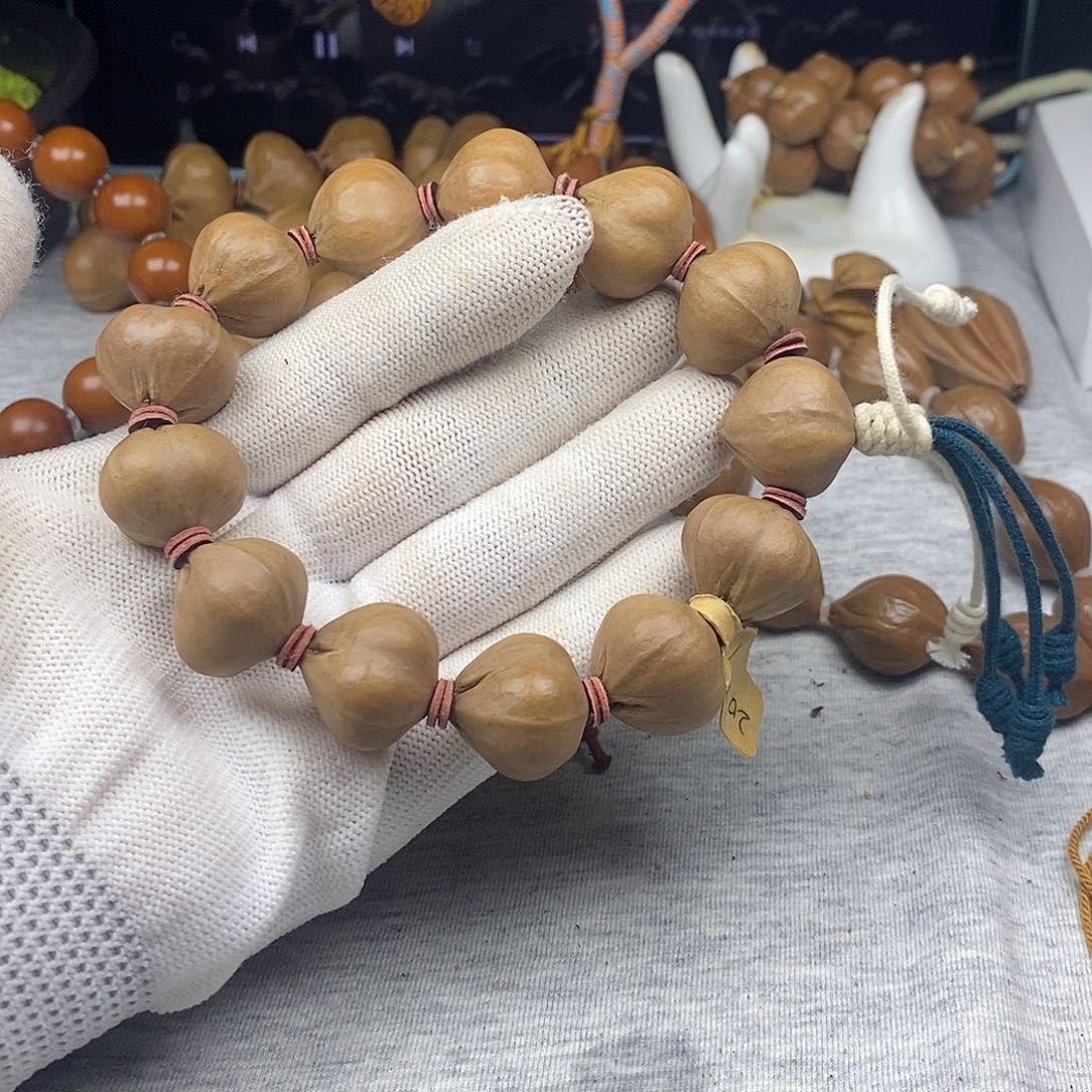 植***苏橄榄核手串/手链2019大蒜头原皮13颗
