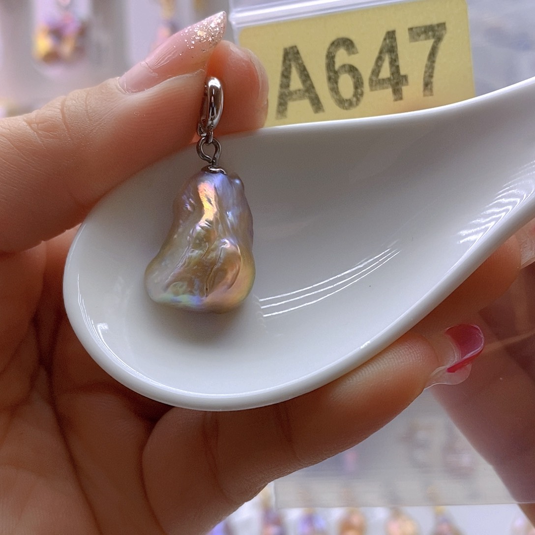 淡水珍珠颈饰银S925镶嵌