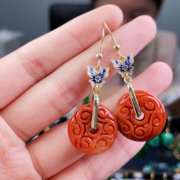 翡翠耳饰未镶嵌饰品