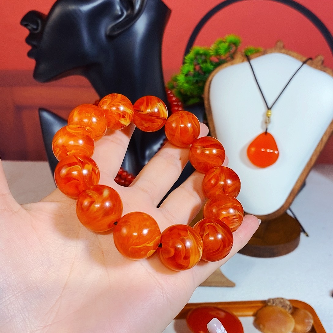 一物一拍直播间龙涎香手串1.8