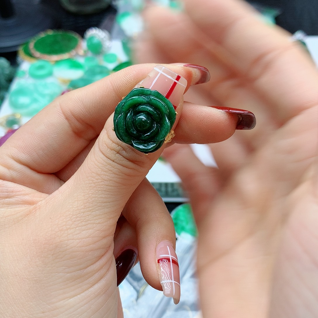 【闪购商品】翡翠戒指银S925镶嵌，