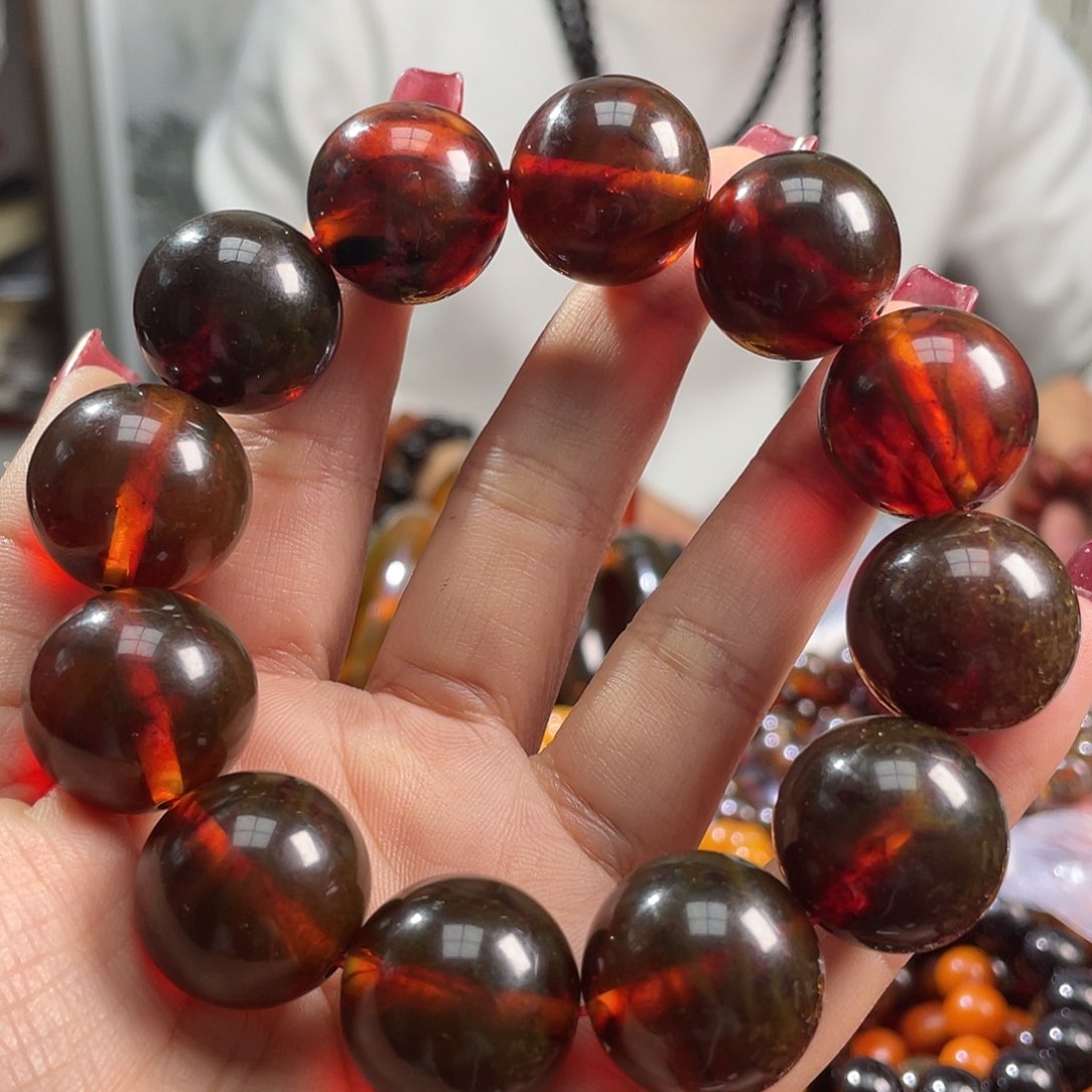 琥珀手链未镶嵌琥珀蜜蜡02